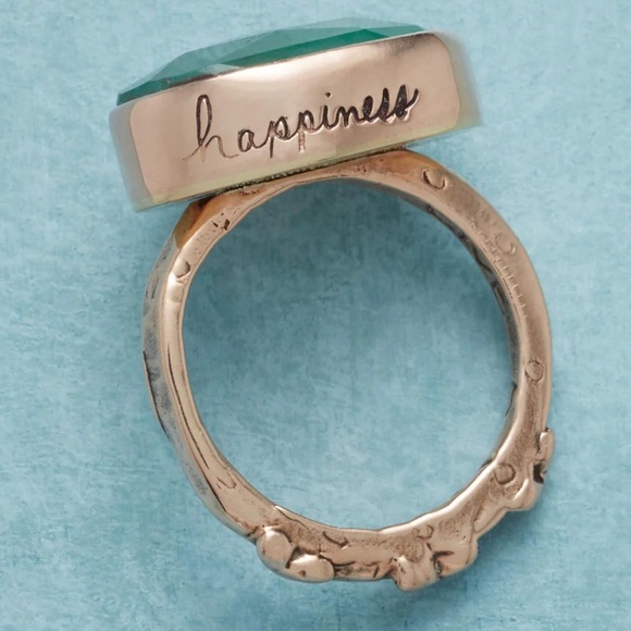 “Ode to Joy” unisex emerald/rose gold ring by Jes MaHarry. New in box. - Picture 3 of 12